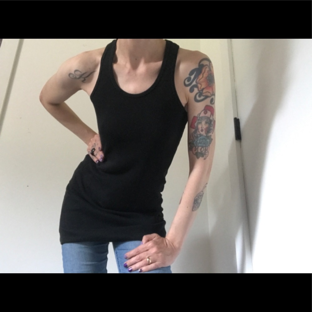 VENUS Racerback Ribbed Tank-top Dress/Shirt Y2K - Picture 7 of 13